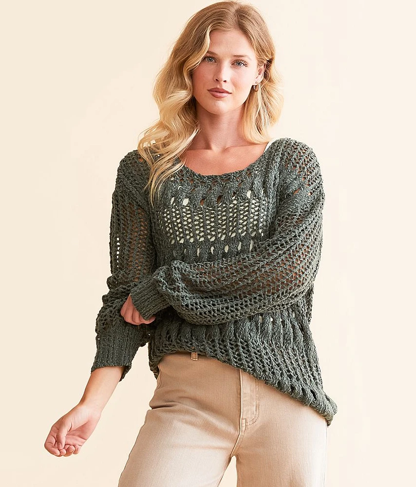 Sadie & Sage Open Weave Sweater