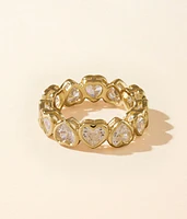 Bezel Heart Ring