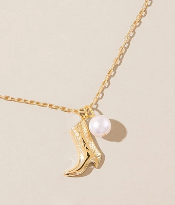 Boot Pearl Necklace