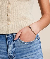 Spencer Two Tone Bezel Bracelet