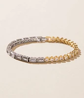 Spencer Two Tone Bezel Bracelet