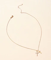 Double Cross Necklace