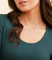 Double Cross Necklace