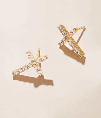 Sahira Jewelry Design Cross Glitz Earring