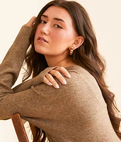 Kelly Tube Hoop Earring