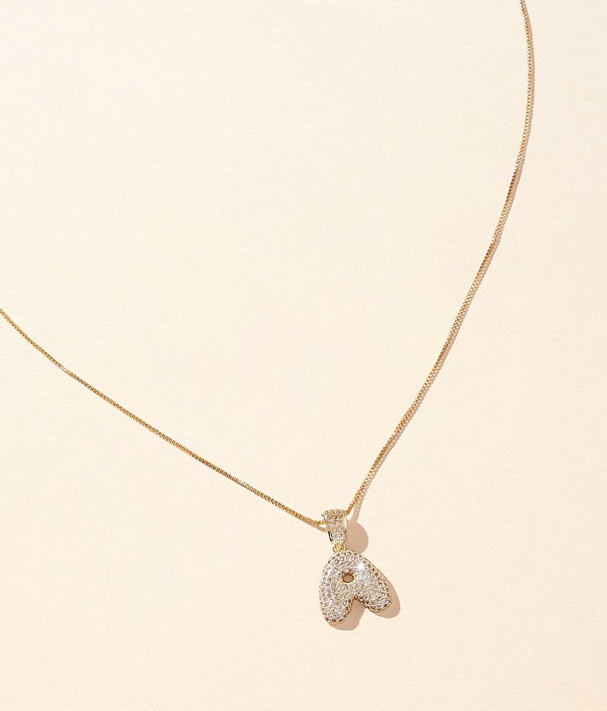 Sahira Jewelry Design A Pave Initial Necklace