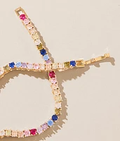 Rainbow Tennis Necklace