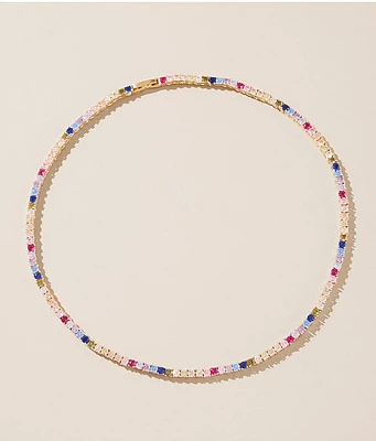 Rainbow Tennis Necklace