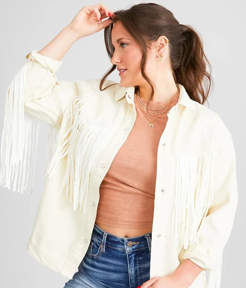 Saints & Hearts Fringe Denim Jacket