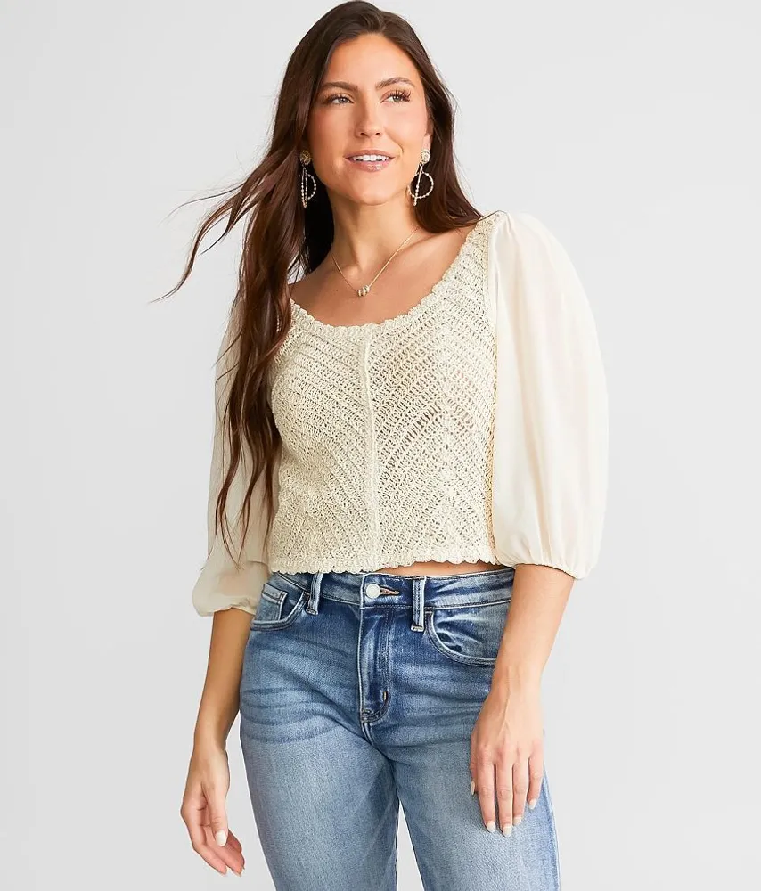 Saints & Hearts Textured Top