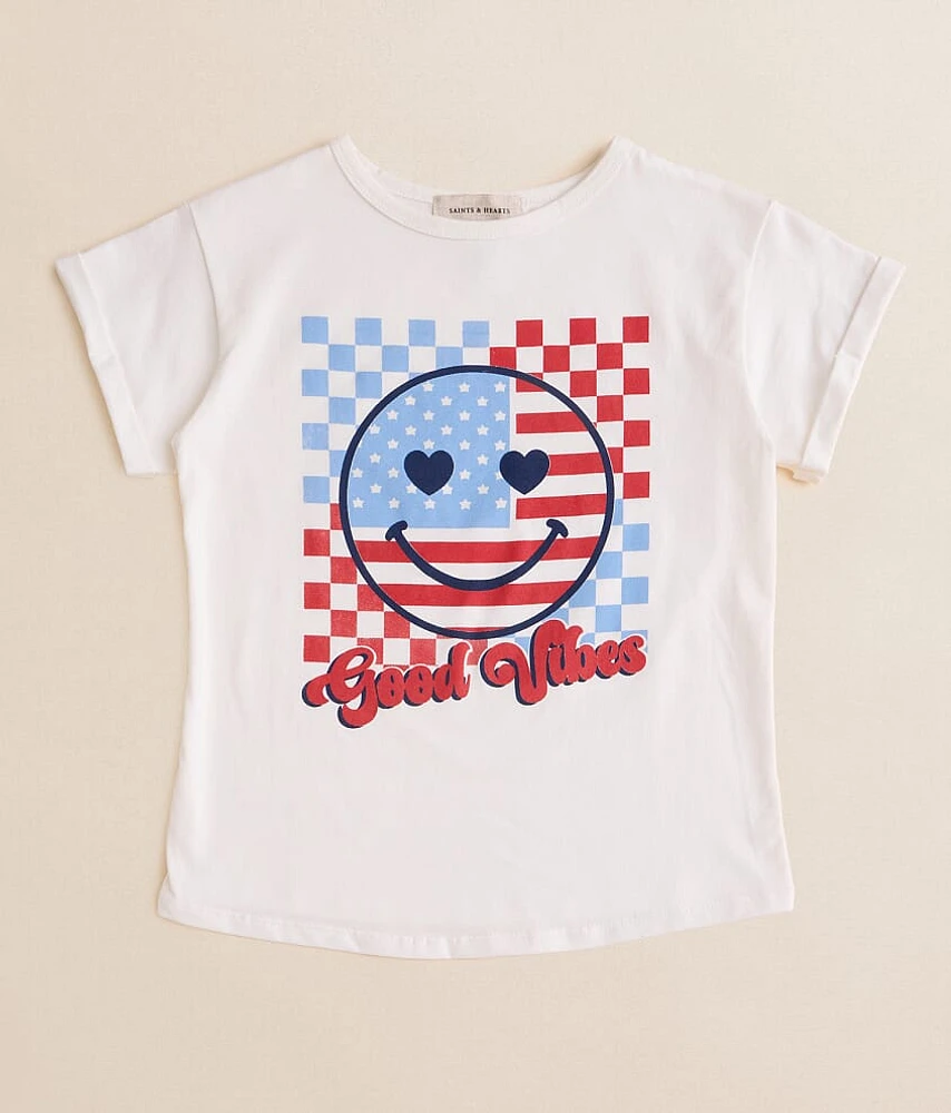Girls - Good Vibes America T-Shirt