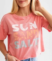 Sun Sand & Salt Cropped T-Shirt