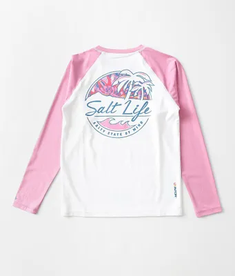 Girls - Salt Life Shady Palms Performance T-Shirt