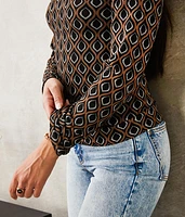 Medallion Mock Neck Top