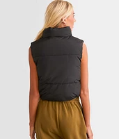 Reversible Cropped Puffer Vest