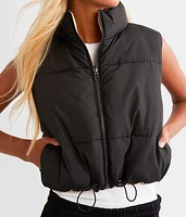 Reversible Cropped Puffer Vest