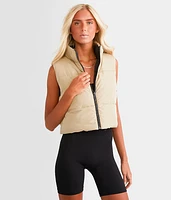 Reversible Cropped Puffer Vest