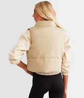 Reversible Cropped Puffer Vest