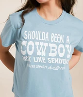Shoulda Been A Cowboy Cropped T-Shirt