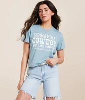Shoulda Been A Cowboy Cropped T-Shirt