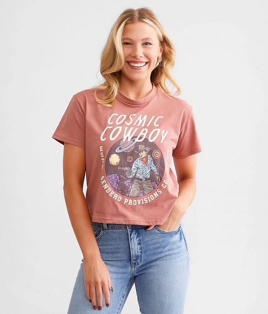 Sendero Provisions Co. Cosmic Cowboy Cropped T-Shirt