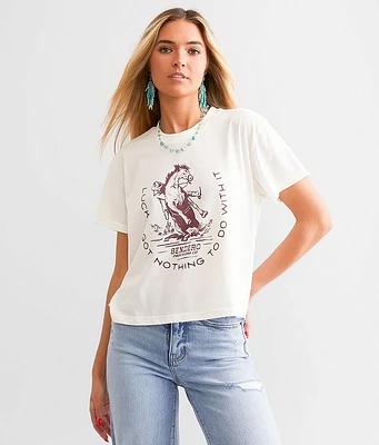 No Luck Cropped T-Shirt