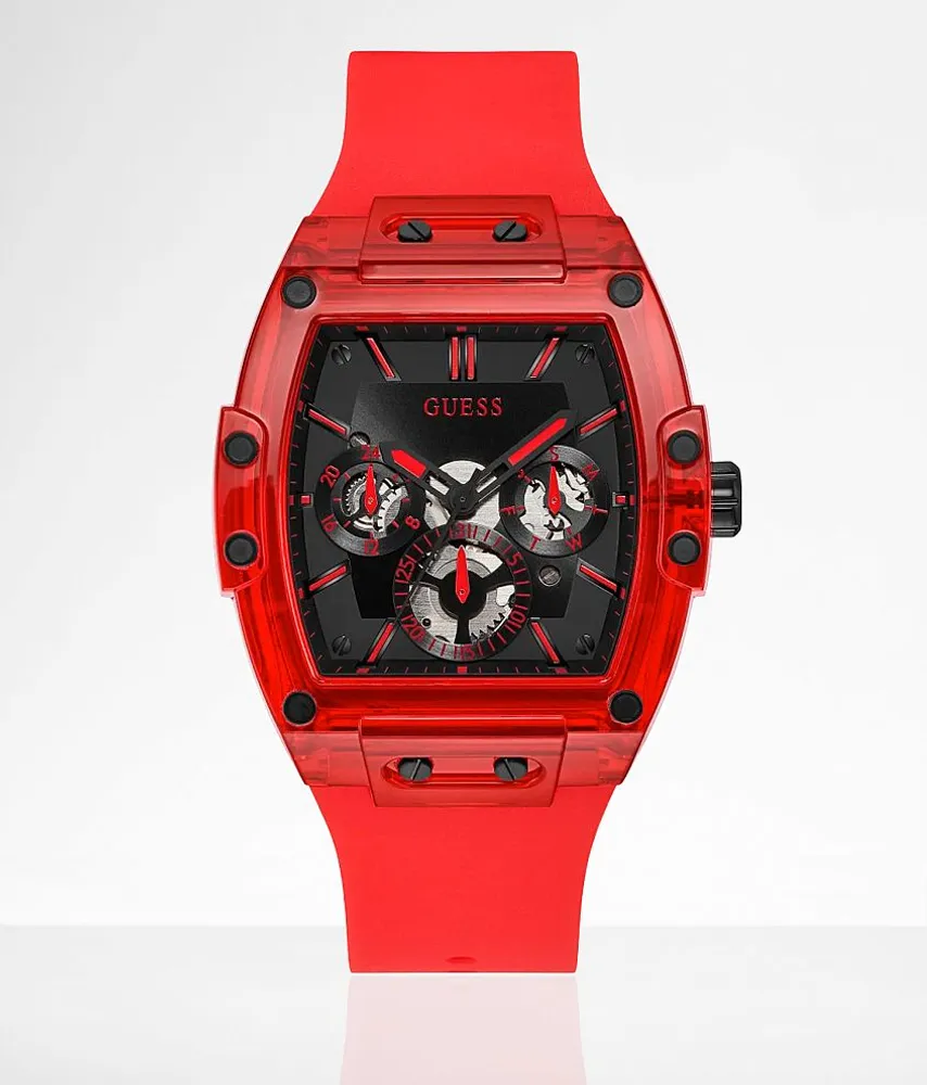 Guess Red Skeleton Watch