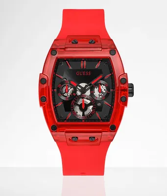 Guess Red Skeleton Watch