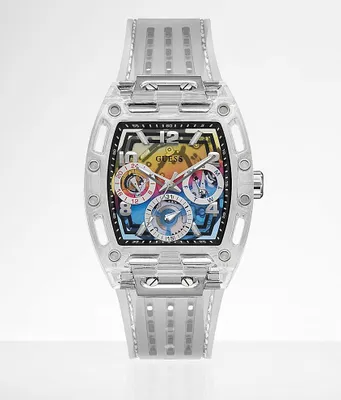 Guess Clear Silicone Watch