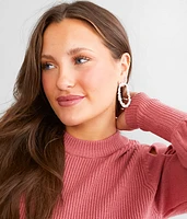 Glitz Oblong Earring