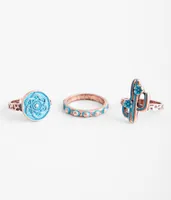 boutique by BKE 3 Pack Western Ring Set