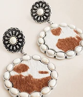 Cowhide Earring