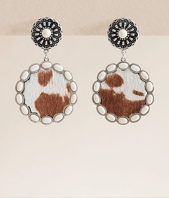 boutique by BKE Cowhide Earring