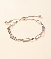 BKE Paperclip Slider Bracelet