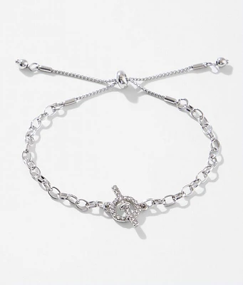 BKE Rhinestone Chain Bracelet