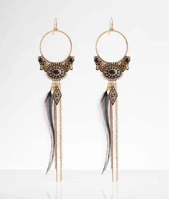 boutique by BKE Western Feather Drop Earring