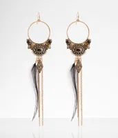 boutique by BKE Western Feather Drop Earring