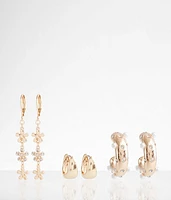 3 Pack Glam Earring Set