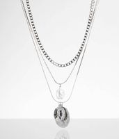 BKE Coin Pendant Layered 3 Pack Necklace Set
