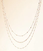 boutique by BKE Faux Pearl Tiered Necklace