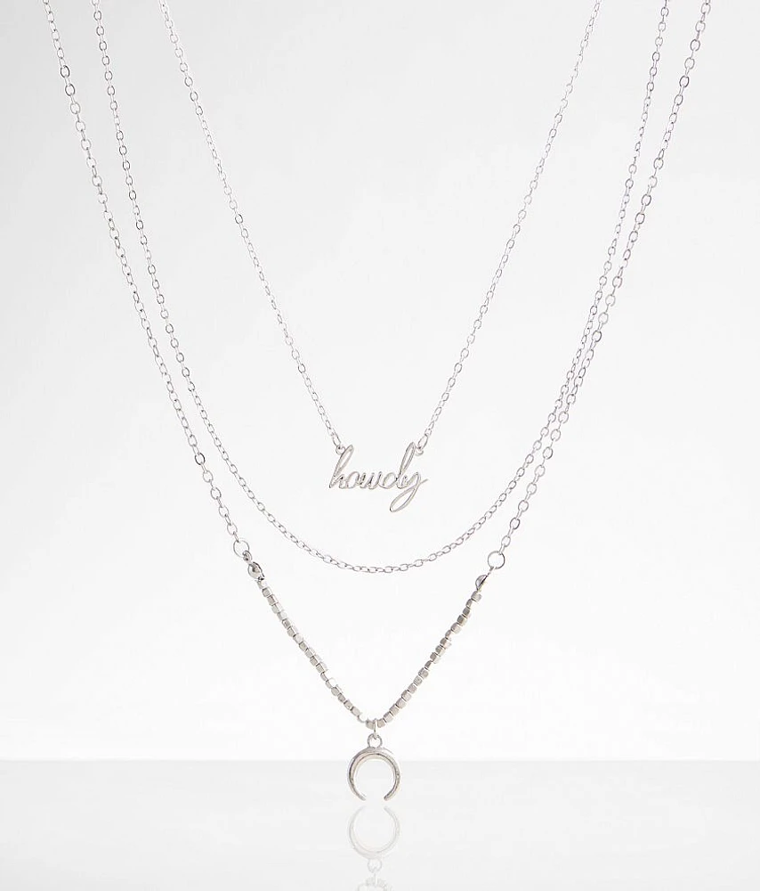 3 Pack Howdy Necklace Set