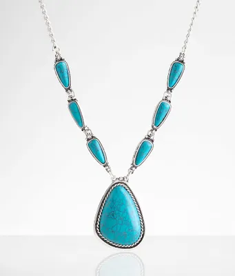boutique by BKE Turquoise Pendant Necklace