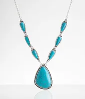 boutique by BKE Turquoise Pendant Necklace