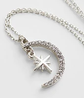 Glitz Moon & Star Necklace