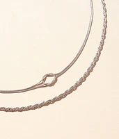 2 Pack Knotted Necklace Set