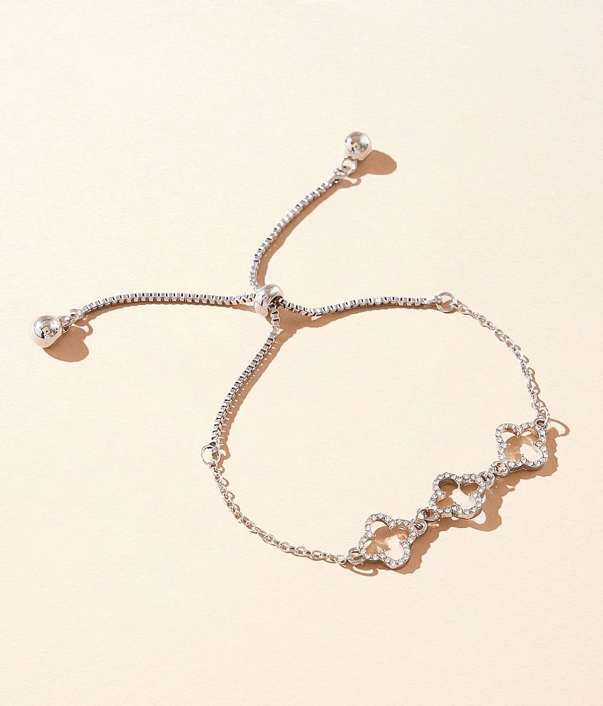 BKE Glitz Clover Bracelet