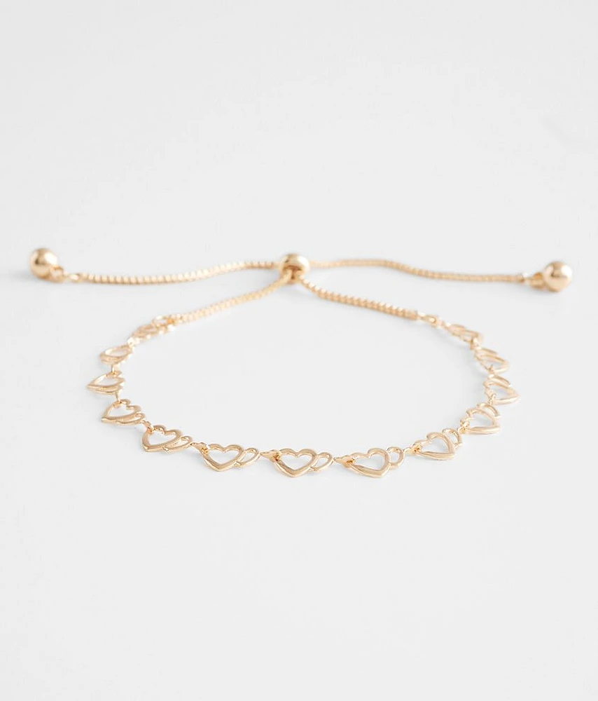 Heart Chain Bracelet