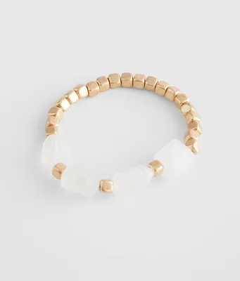 BKE Bead & Stone Bracelet