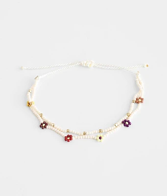 BKE Floral Beaded Bracelet