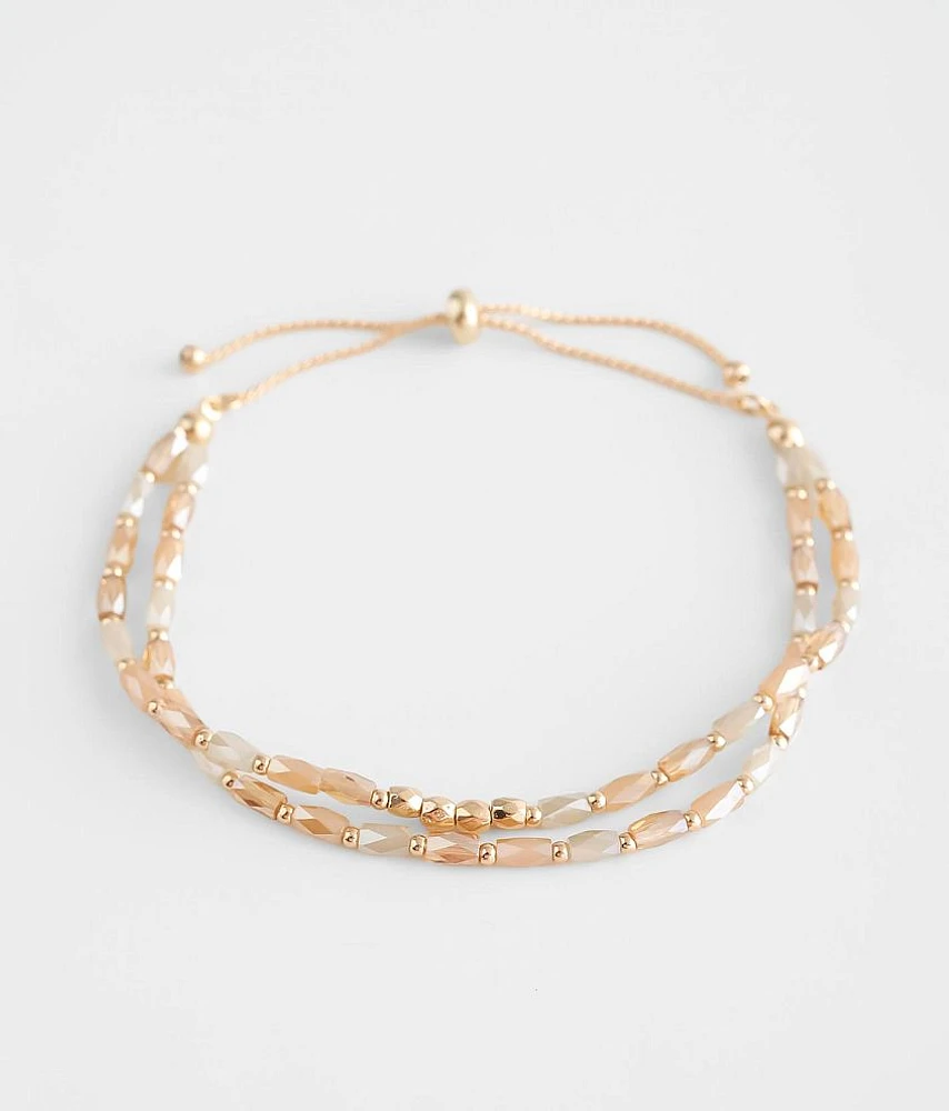 BKE Double Beaded Strand Bracelet